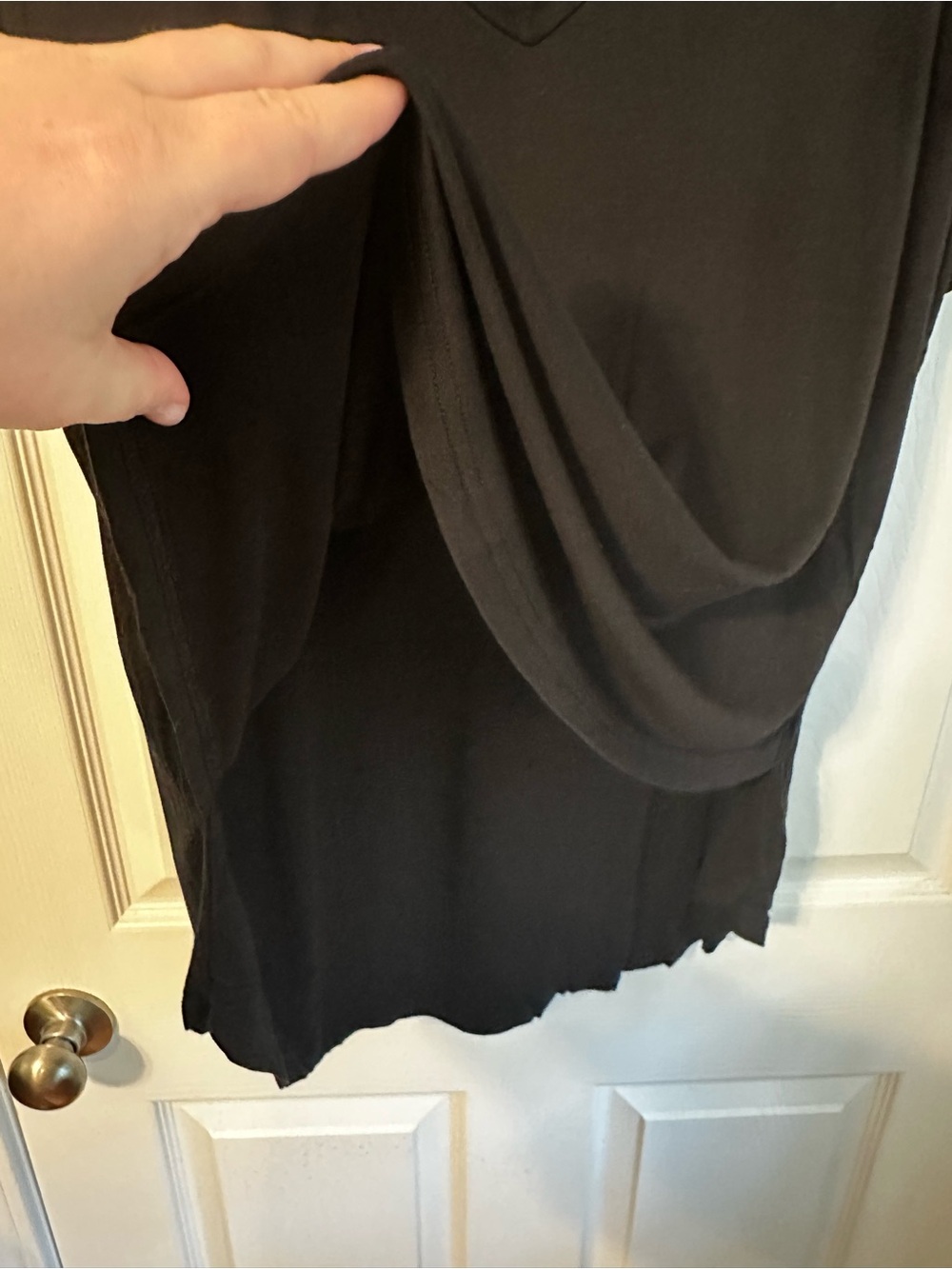 ***Three Pack*** of Latched Mama V-Neck Short Sleeve Tee Grey, Navy, Black - Picture 7 of 10